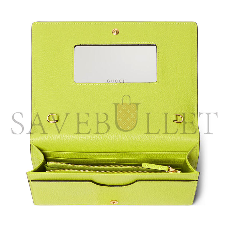 GUCCI GG MARMONT BI-COLOR WALLET ON CHAIN 497985 (20*12.5*4cm)